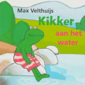 kikker uitdeelboekjes voorkant kikker aan het water