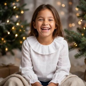 Newness kids meisjes blouse wit