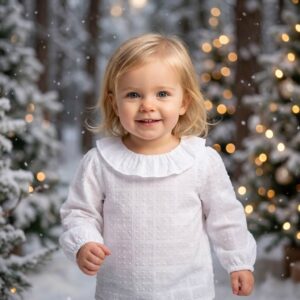 newness kids blouse wit plumeti katoen met kraagje