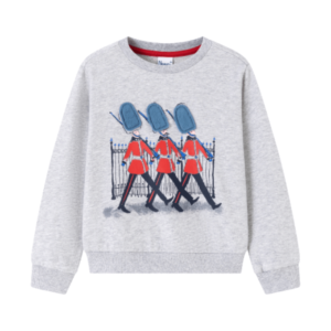 Newness jongens sweater grijs London guards voorkant