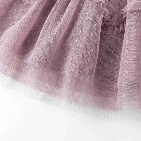 Newness meisjes tule rok oud roze detail rok onderkant