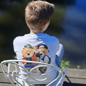 newness achterkant sweater grijs beren vrienden