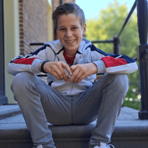 Newness voorkant sweatvest London grijs