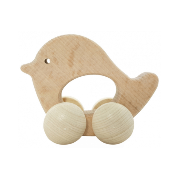 Hess houten baby speelgoed rollende vogel