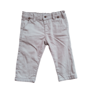 Mayoral baby broek baby rib grijs gevoerd voorkant