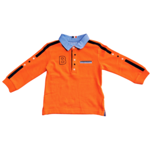 Mayoral baby polo oranje voorkant