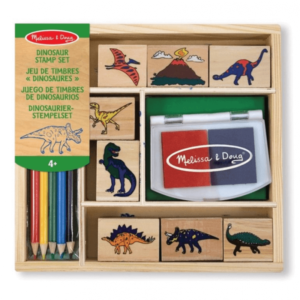 Melissa en Doug houten stempelset dino