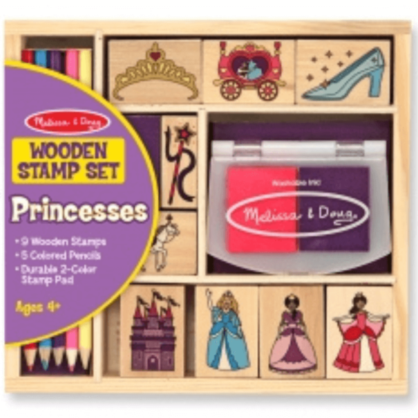 Melissa en Doug houten stempelset prinses