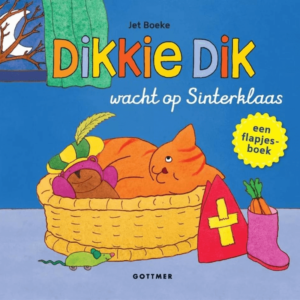 Dikkie Dik wacht op Sinterklaas flapjesboek voorkant