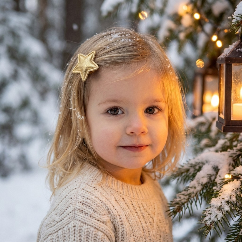 klikklak haarspeldje met ster