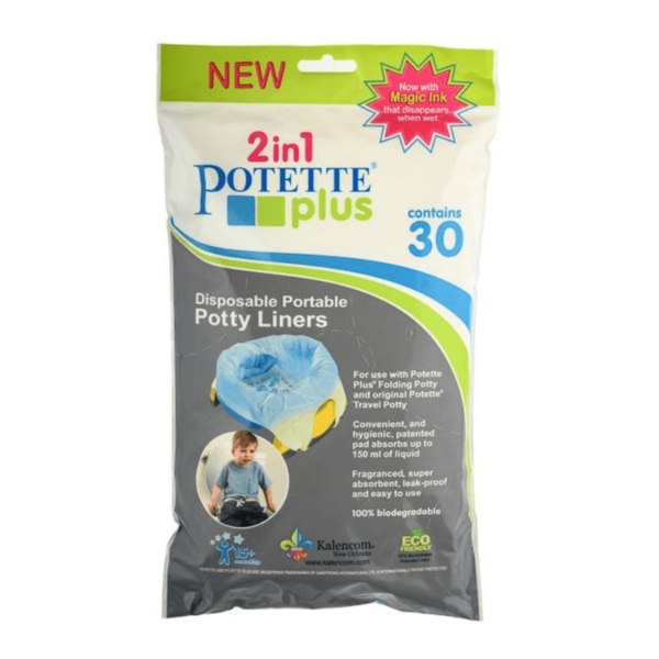 Potette Plus 2-in-1 potje en toiletverkleiner inlegzakjes voorkant