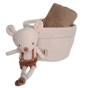 Jollein kraamcadeau mandje knuffelkonijn Bowie
