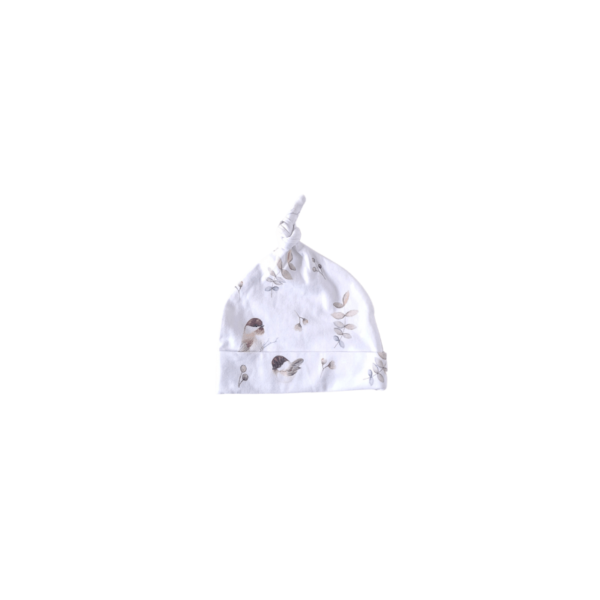 Pril in pastel newborn knoop mutsjes vogels