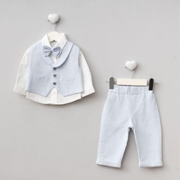 baby jongens feest set licht blauw