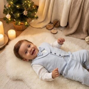 baby jongens feest set licht blauw sfeer