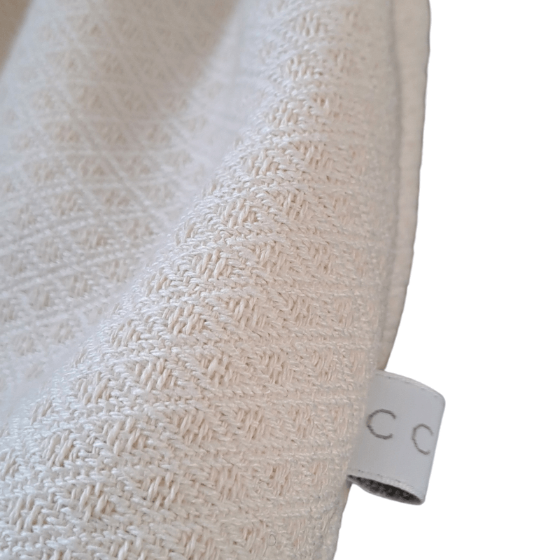 feestdagen collectie Paperbag meisjesrok jacquard ecru detail stof