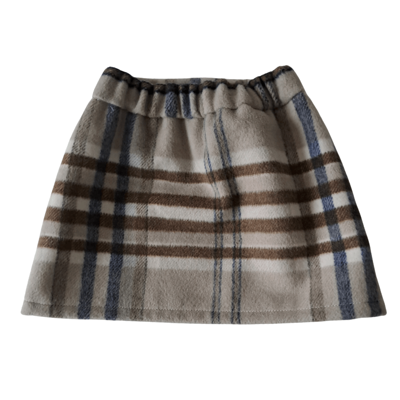 feestdagen collectie meisjes ruit rok achterkant