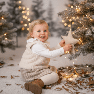 feestdagen collectie pied-de-poule rok beige