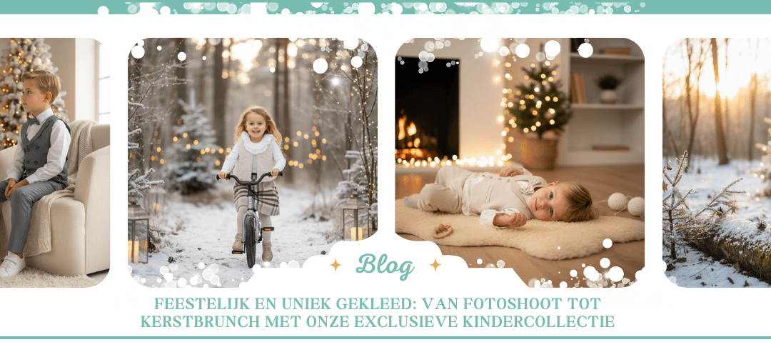 Feestelijk en uniek gekleed: van fotoshoot tot kerstbrunch met onze exclusieve kindercollectie