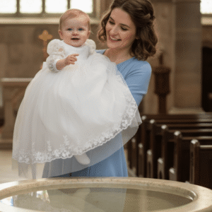 doopjurk rechte mouw in kerk