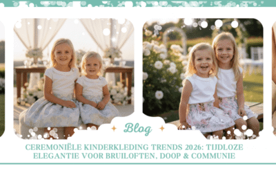 Ceremoniële Kinderkleding Trends 2026: Tijdloze Elegantie Voor Bruiloften, Doop & Communie