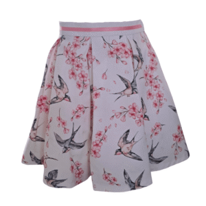 feestjurk bloemen en zwaluw