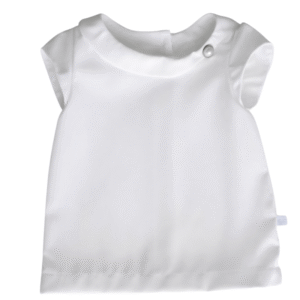 offwhite blouse met knoop detail voorkant