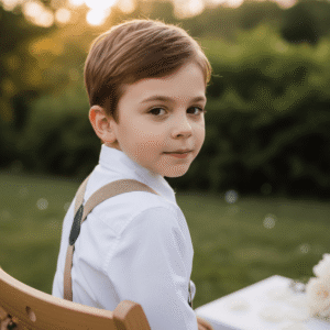 kinder bretel bruin jongen