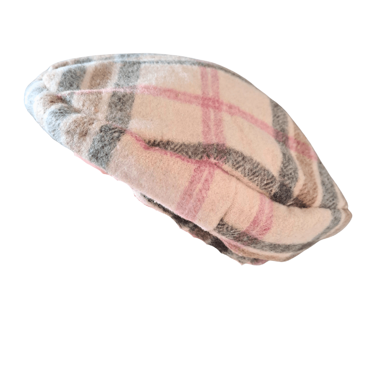 meisjes baret geruit zijkant